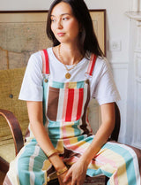Roey Multi-Stripe Dungarees