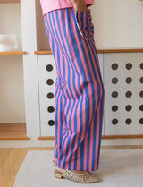 Gabin pink and blue striped pants