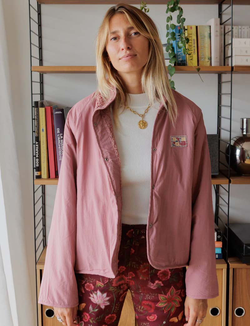 Chaqueta rosa viejo Leone