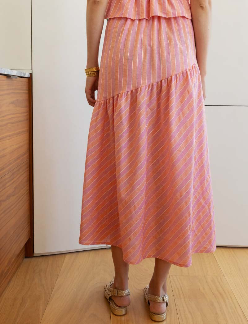 Coral & Lilac Skirt Marisol