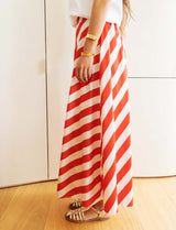 Red striped skirt Yvelle