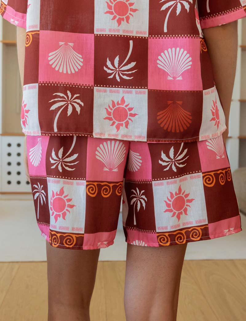 Conjunto terracota y rosa Ibiza