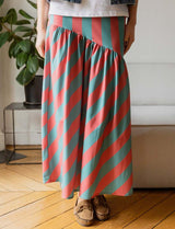 Jupe céladon & blush Moki