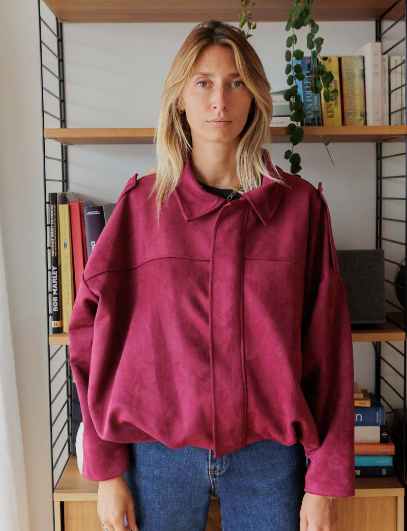 Chaqueta burdeos Virgile