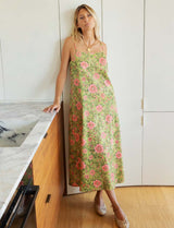 Green floral dress Talia