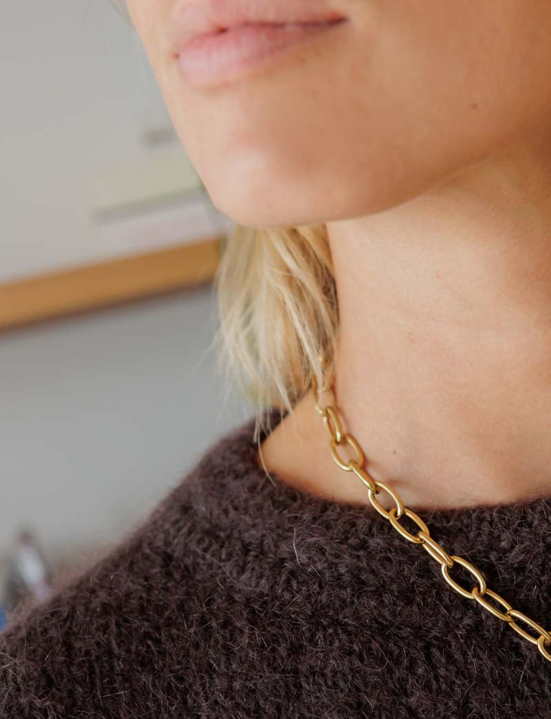 Pull marron Raymond