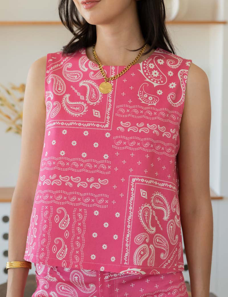 Top rose bandana Ansa
