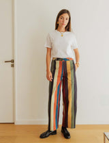 Jean à rayures multicolores Bary