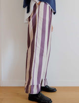 Arthur purple-striped trousers