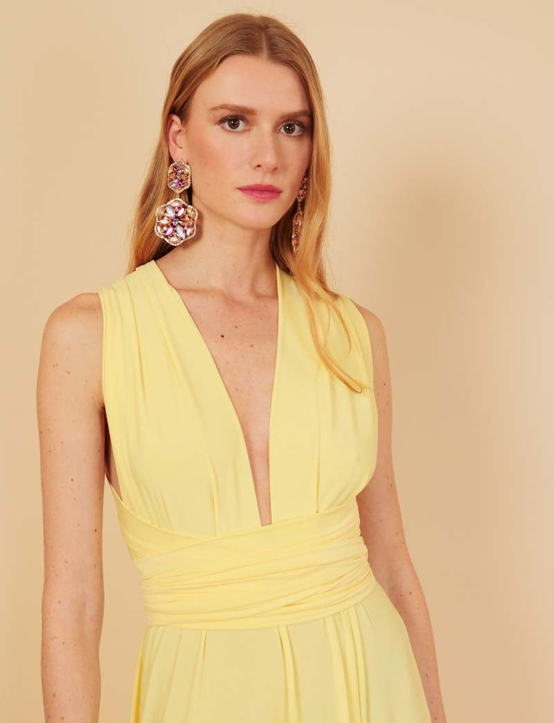 Robe multiposition jaune Annabella