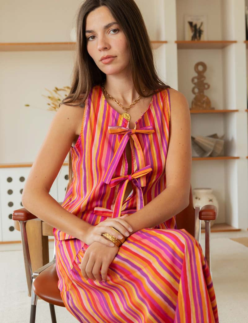 Multi-striped Yami top