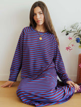 Blue and burgundy skirt Yago