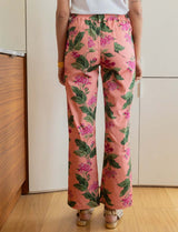 Pink jean purple flowers Jony