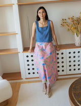 Falda rosa y leopardo Yvelle