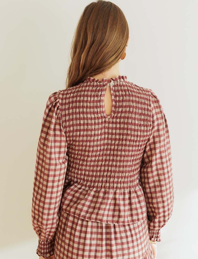 Gingham blouse Palomy