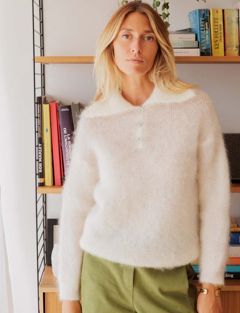 Pull écru Elmer
