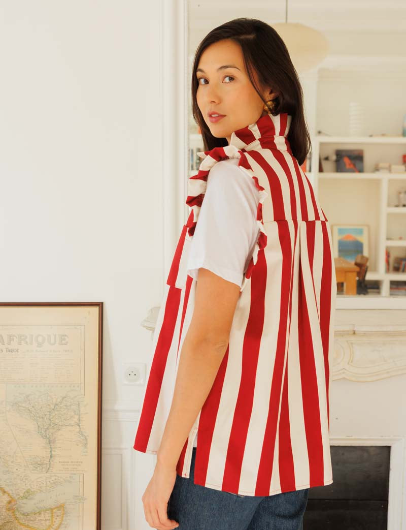 Drisa red-striped jacket