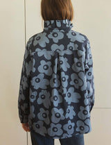 Veste bleue fleurie Denvy