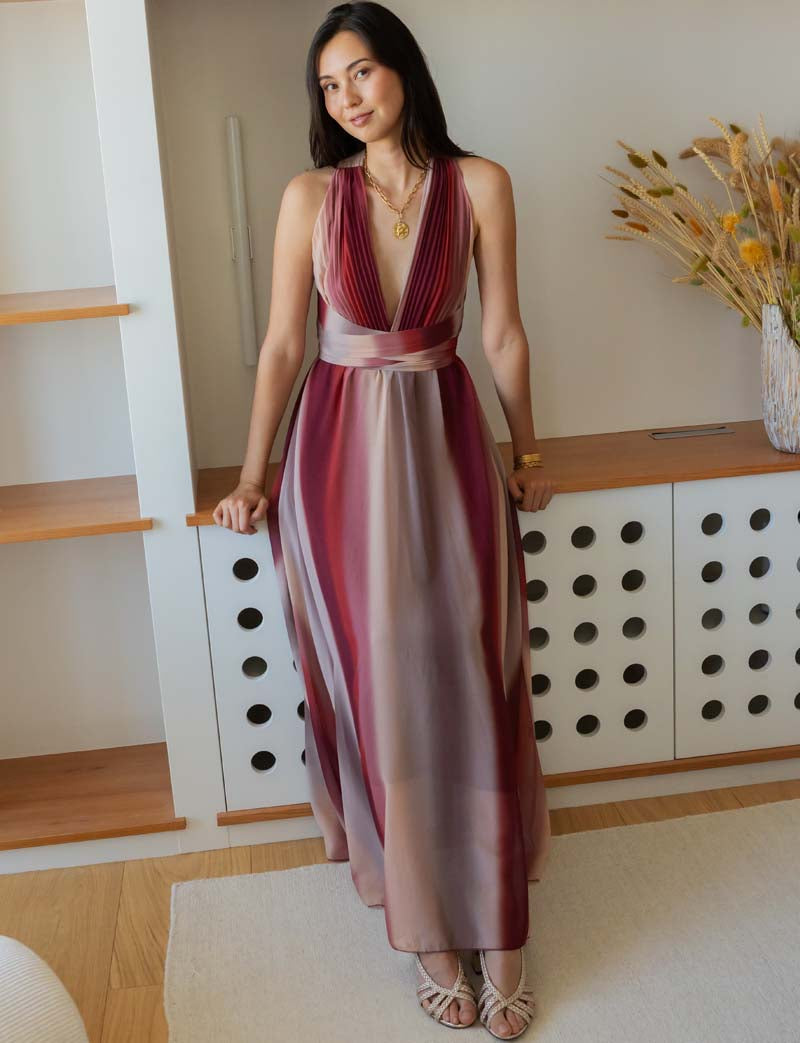 Robe bordeaux Diara