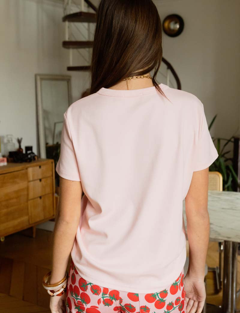T-shirt rose Robb