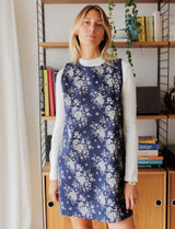 Robe marine fleurie Rini