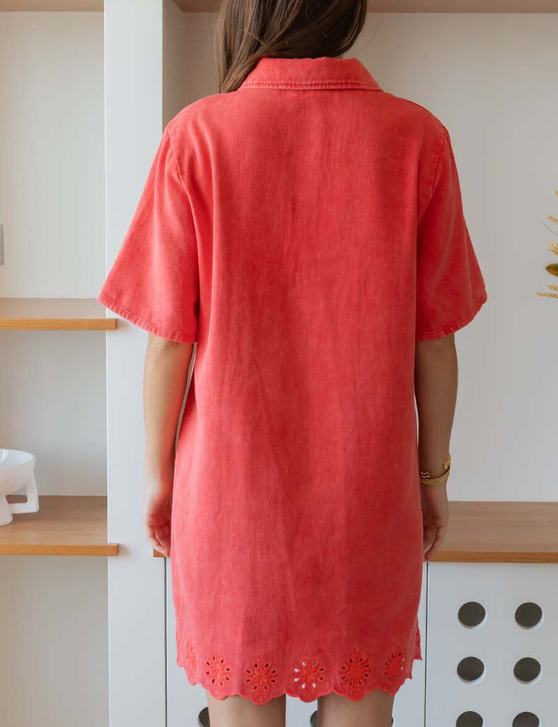 Coral Iker Robe