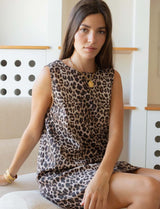 Safia leopard robe