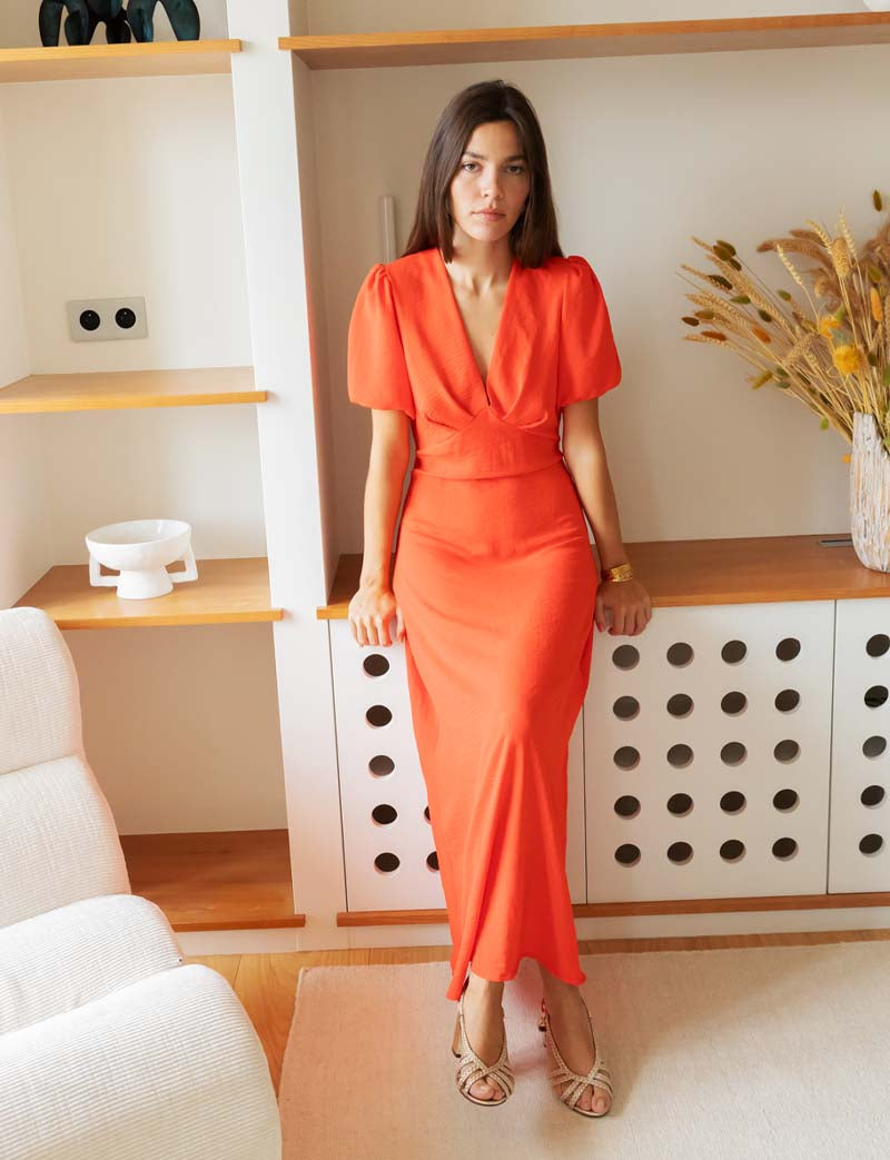 Robe corail Emma