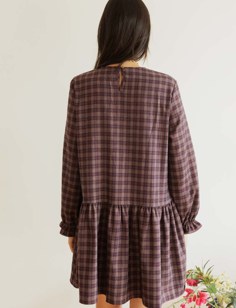 Robe à carreaux Adeline
