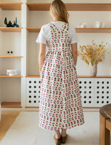 Robe écrue & fleurs Tila