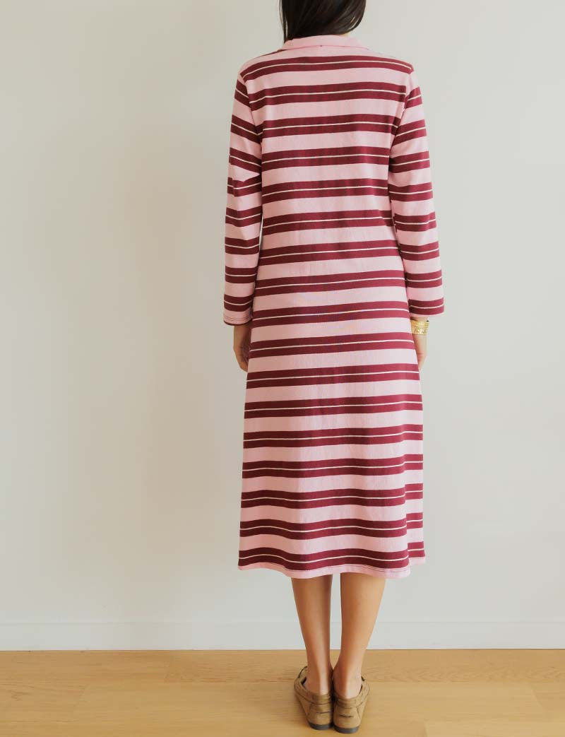 Robe rose & bordeaux Manon
