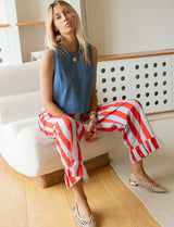 Sky blue & red Gasty pants