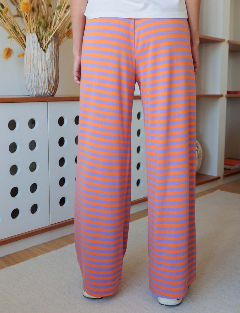 Pantalon orange & lilas Cooper