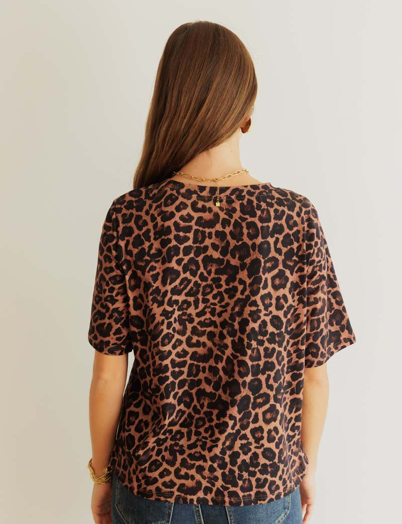 T-shirt léopard Rafael