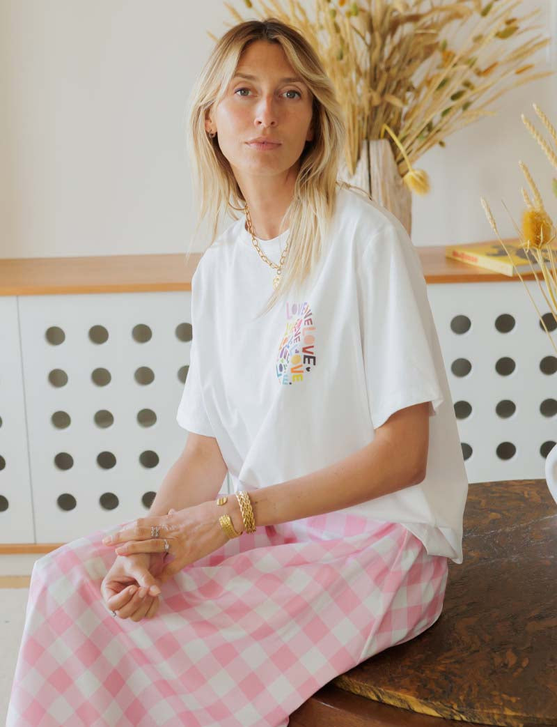 Camiseta blanca Love