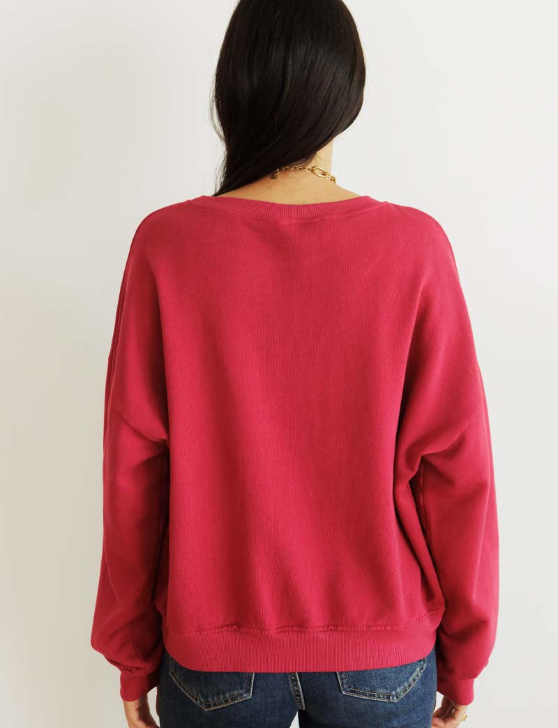 Sudadera burdeos Simon