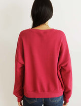 Sudadera burdeos Simon