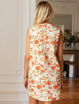 White floral robe Rini