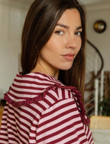 Pink & Bordeaux Popi T-shirt