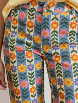 Striped Floral Jeans Jony