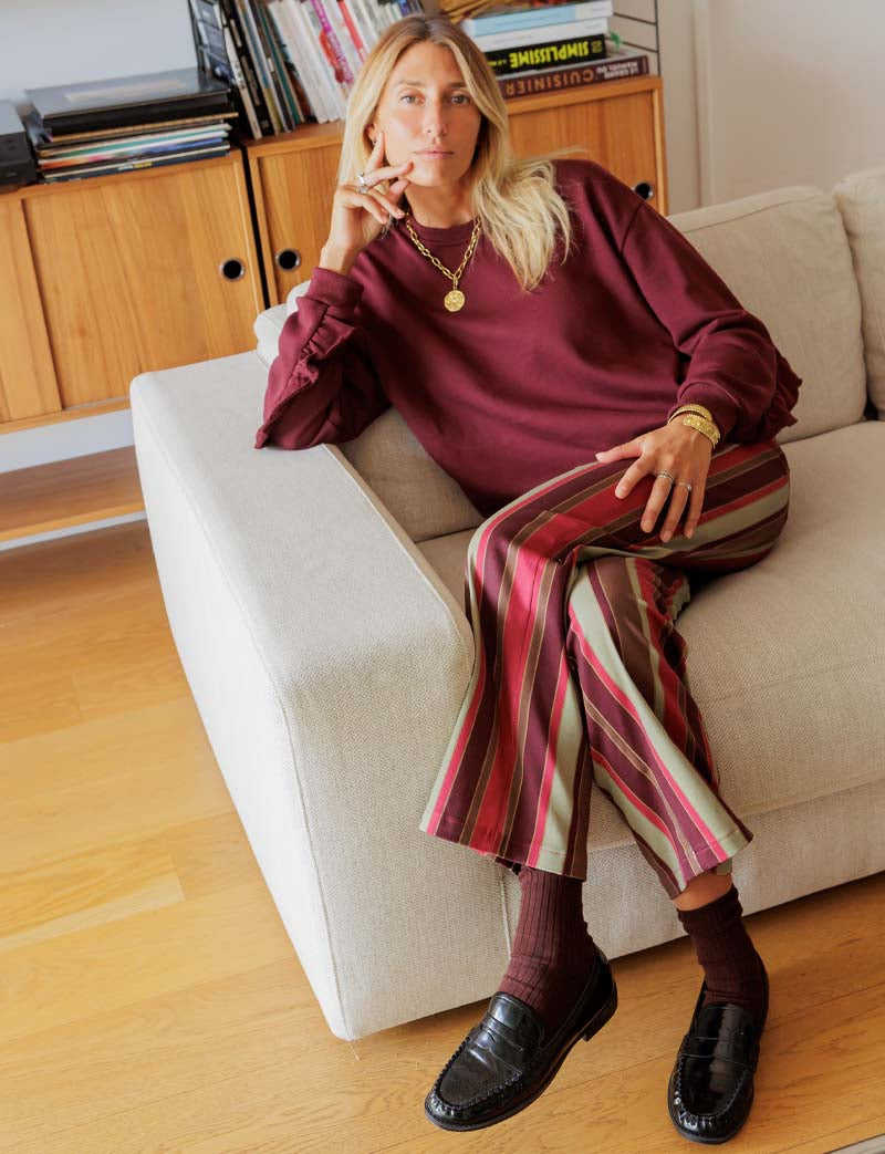 Sweat bordeaux Honoré