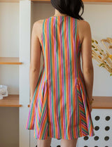 Robe à rayures multi Rita