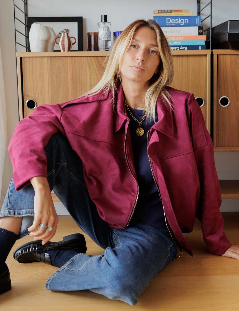 Chaqueta burdeos Virgile