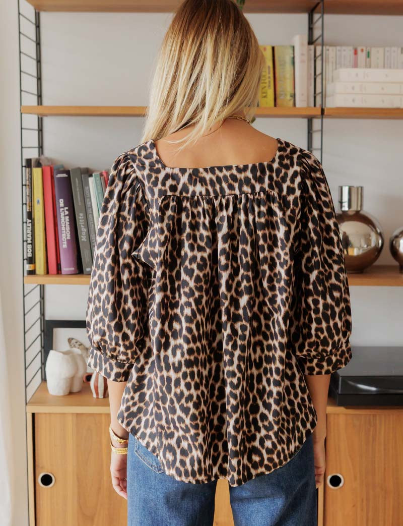 Blusa de leopardo Tizia