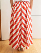 Red striped skirt Yvelle