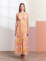 Pink and coral dress Emina