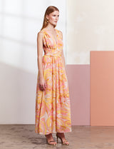 Pink and coral dress Emina