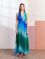 Blue and green Solina dress