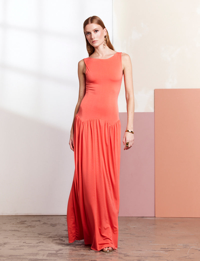 Chloé coral dress