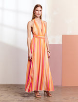 Yellow multi Diara dress